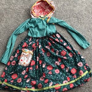 Matilda Jane size 8 euc hooded dress